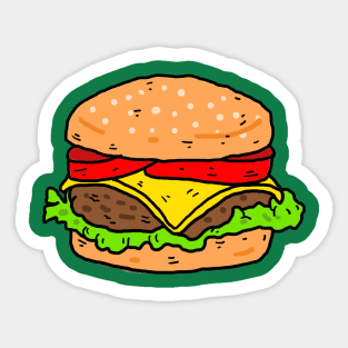 Burger Sticker